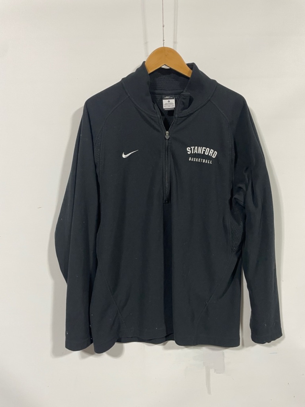 Nike Black Stanford Basketball Half-Zip Pullover Jacket